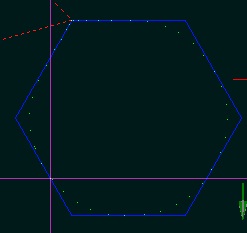 Вот по такой траектории должна фреза двигаться, а двигается по той, чо отмечается белыми точками.