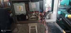 Начало сборки, компьютер внутри пульта, все функции входов энкодеров, выход на сервы,и преобразователь частоты, входов станка и пультов, выходов, все заведено на плату mesa 7i90hd. (4328 просмотров) <a class='original' href='./download/file.php?id=204285&mode=view' target=_blank>Загрузить оригинал (2.1 МБ)</a>