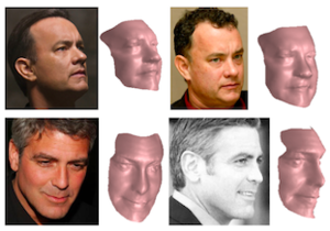 Rendering of the shapes in different viewpoints and photos (not used in reconstruction) of the person in similar viewpoints. (9352 просмотра) <a class='original' href='./download/file.php?id=31060&mode=view' target=_blank>Загрузить оригинал (111.27 КБ)</a>