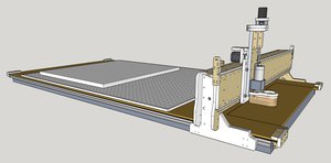 Так как основная нагрузка идет на Х ось, то все же поставлю 16 опоры. На 60 кг портала думаю достаточно. (1933 просмотра) <a class='original' href='./download/file.php?id=31105&mode=view' target=_blank>Загрузить оригинал (412.38 КБ)</a>