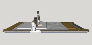 Размер стола пришлось уменьшить до максимальной длины рельса, что нашел =4050 Рабочее поле около 3630. Но в принципе длина нужна прямым тетивам, а их легко подвинуть и не часто в этом даже нуждаюсь. Лестницы в основном поворотные. (1933 просмотра) <a class='original' href='./download/file.php?id=31107&mode=view' target=_blank>Загрузить оригинал (260 КБ)</a>